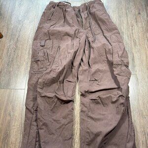 Jaded London - Parachute Cargo Pants Brown (XS)